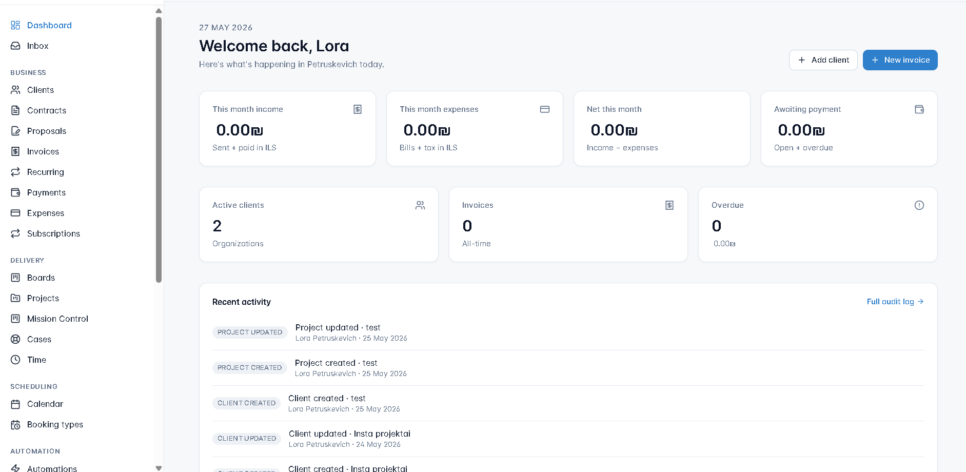 Eldem — SaaS Dashboard