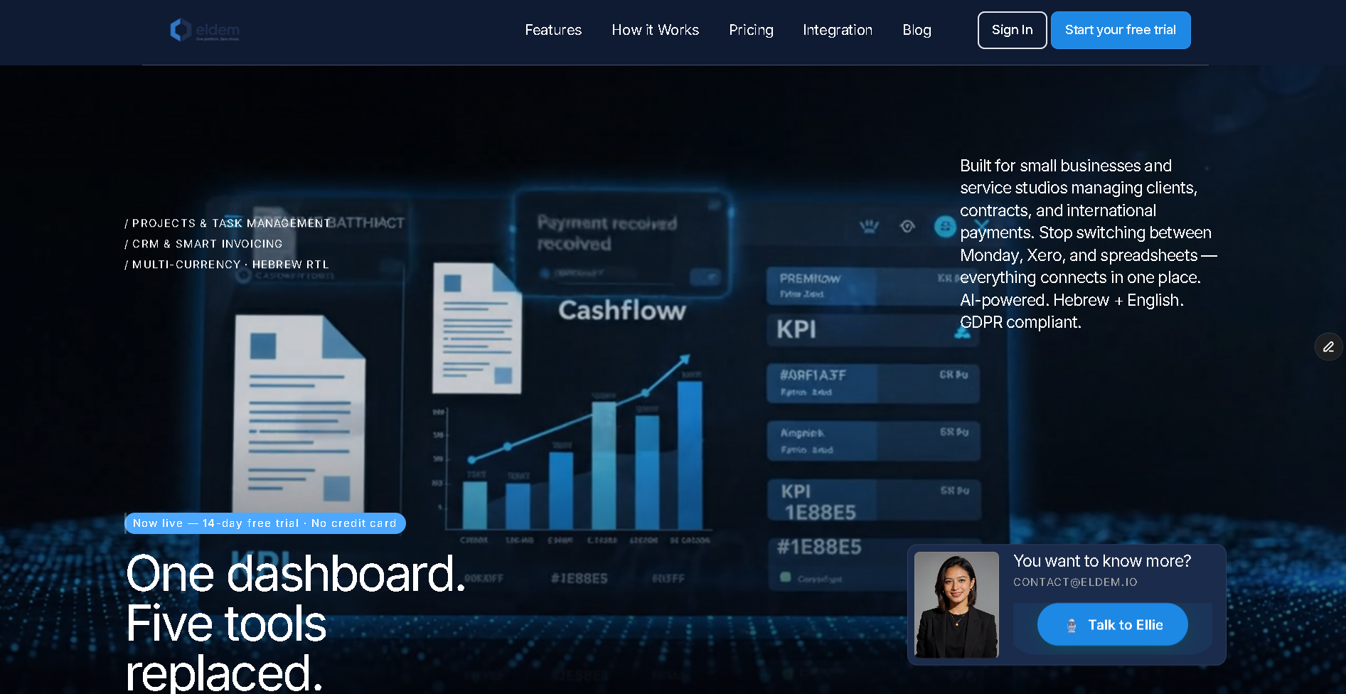Eldem — SaaS Landing Page
